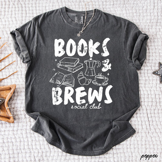 Books & Brews Tee *16 Colors (S-3X) COPY